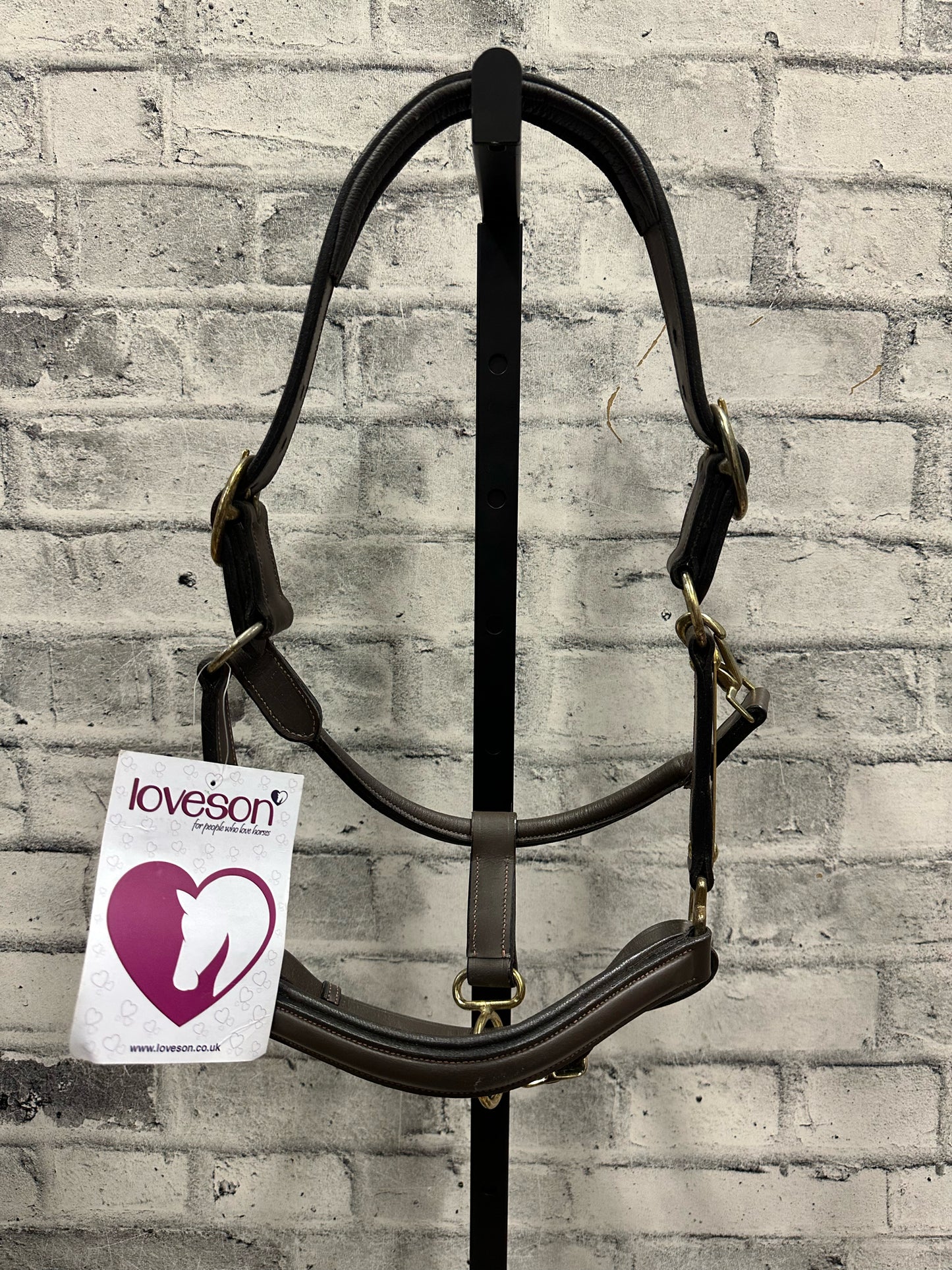 Loveson Leather Halter Brown Pony