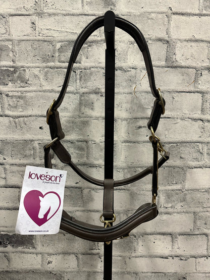 Loveson Leather Halter Brown Pony