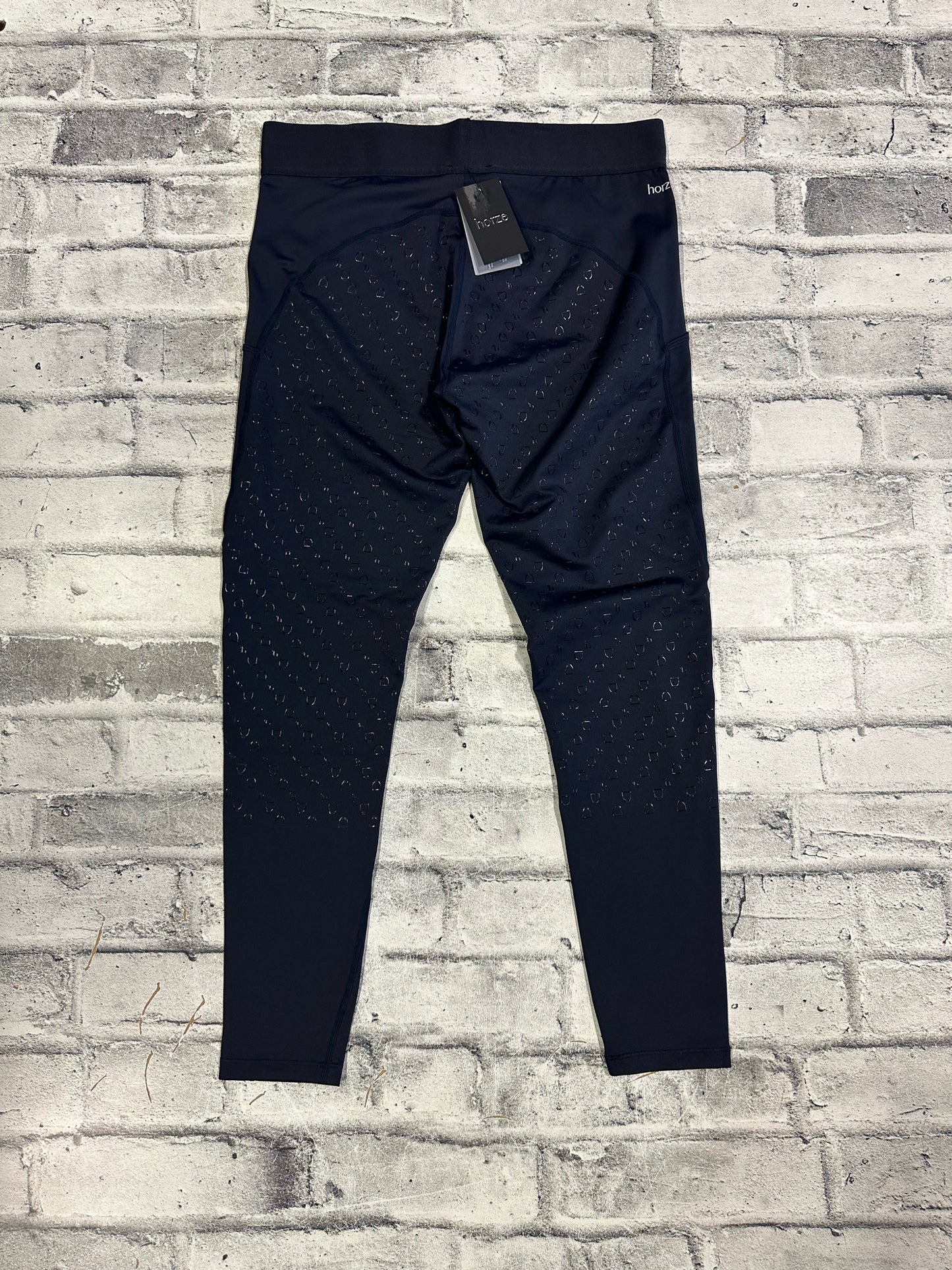Horze FS Pull On Breeches Navy 32 NEW