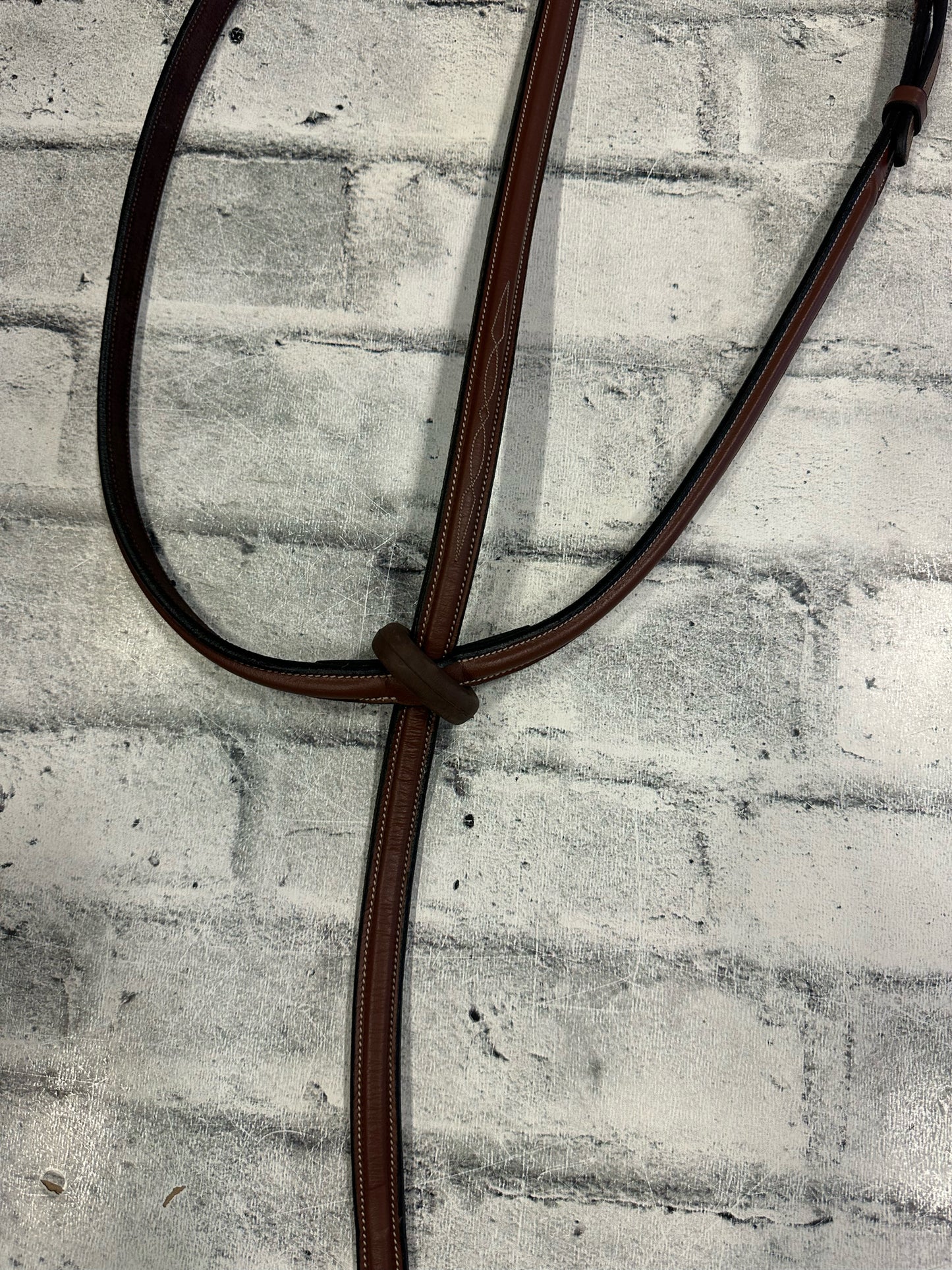 VDB Fancy Stitch Standing Martingale Brown Cob