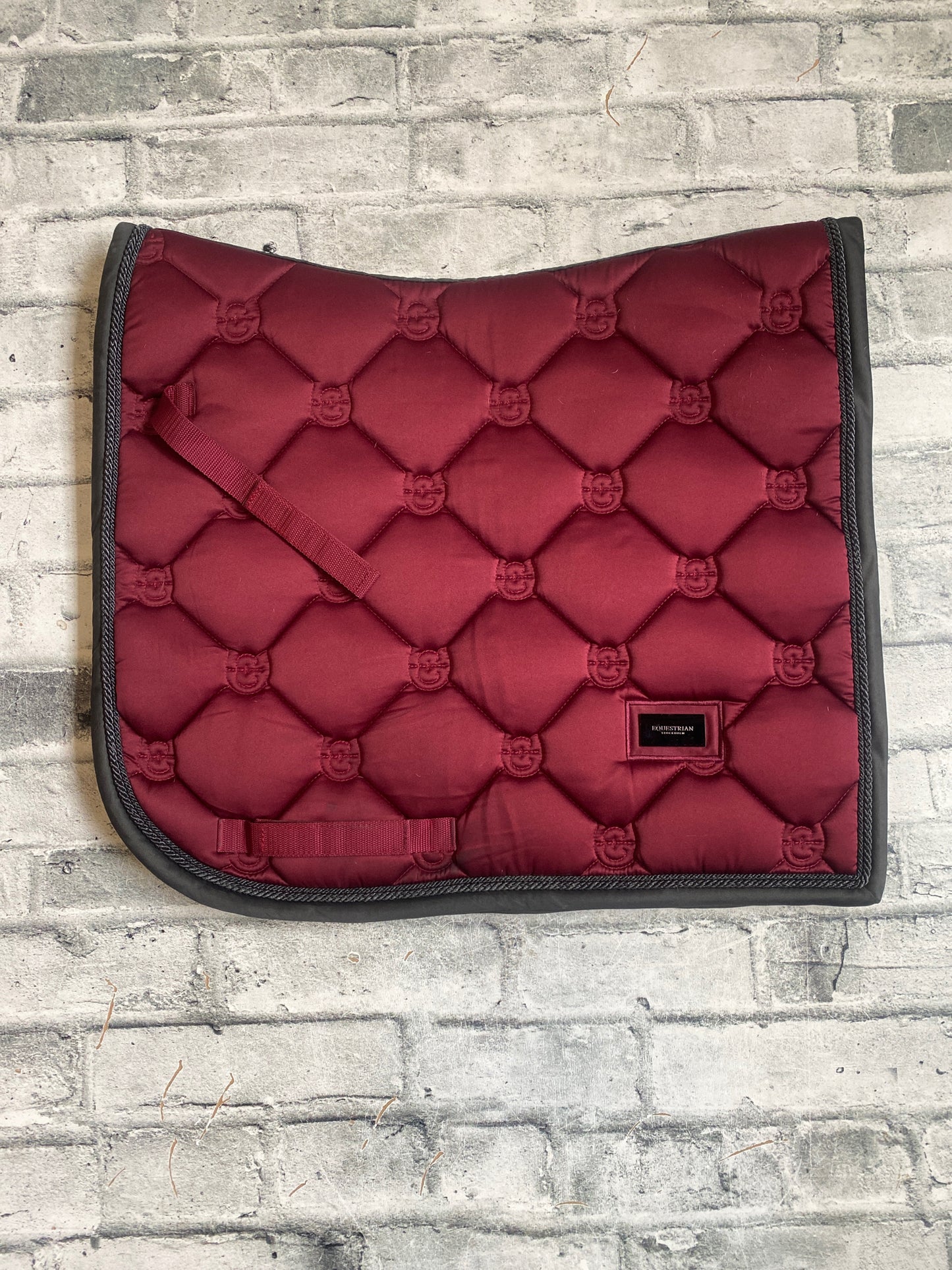 Equestrian Stockholm Dressage Pad Red Full