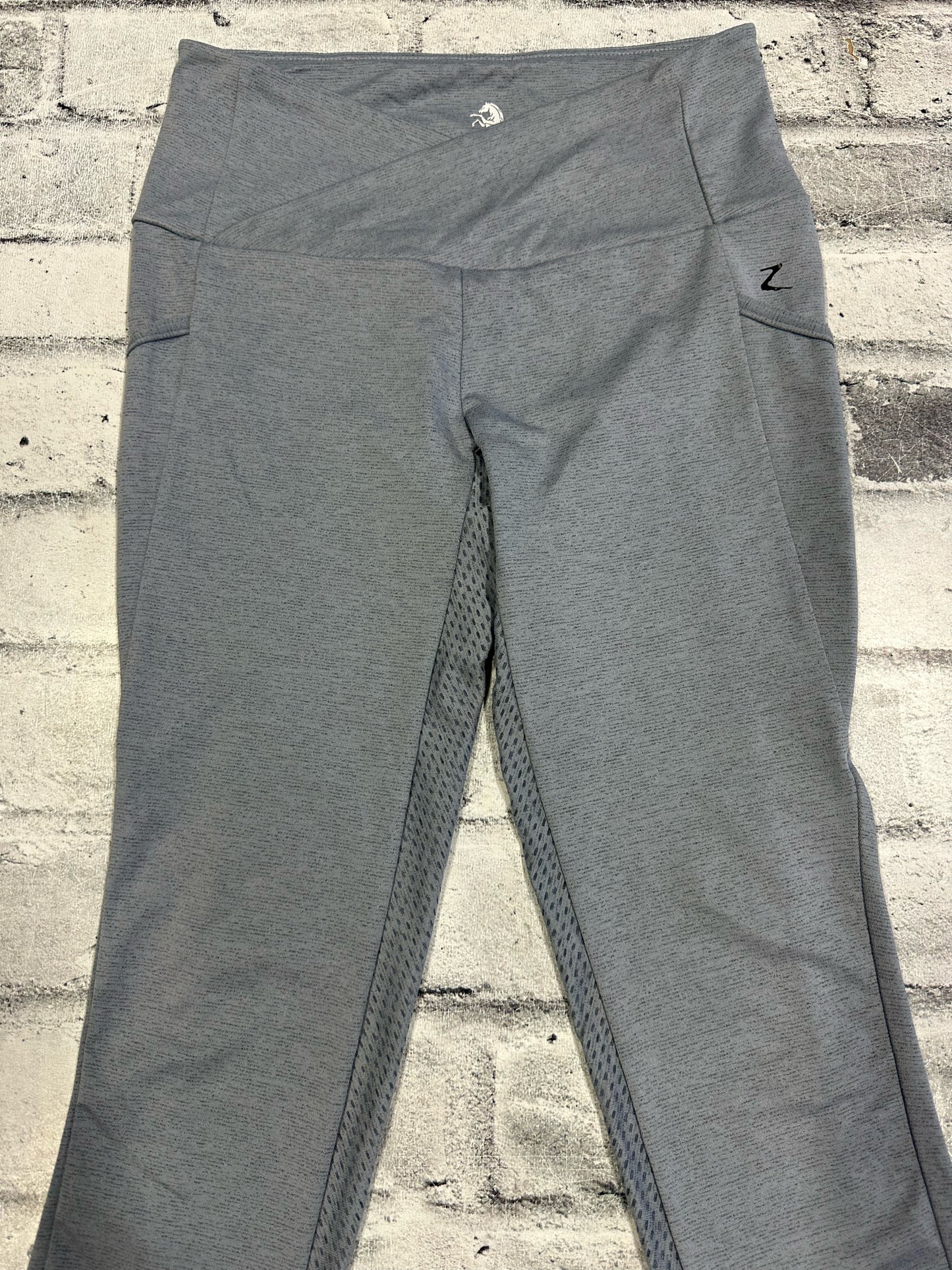 Horze FS Grip Riding Tights Heathered Grey 24