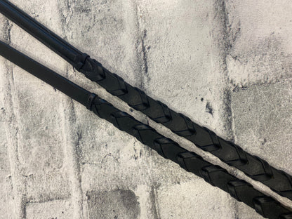 Dressage Bridle w/Crank Noseband w/Reins Black F