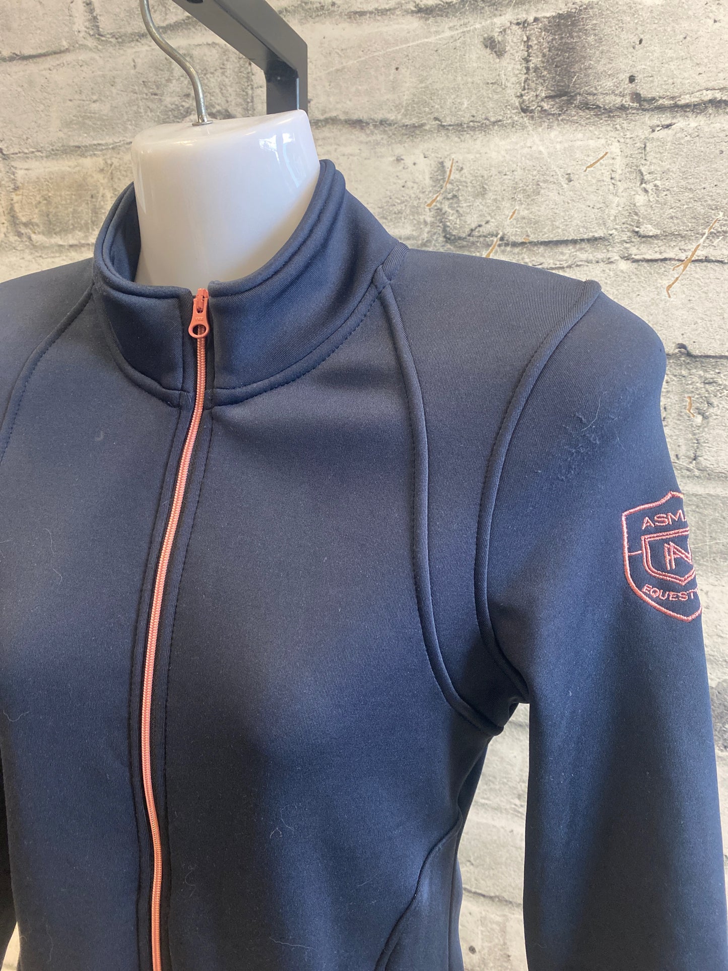 Asmar Zip Up Jacket Navy/Pink Childrens 8-10