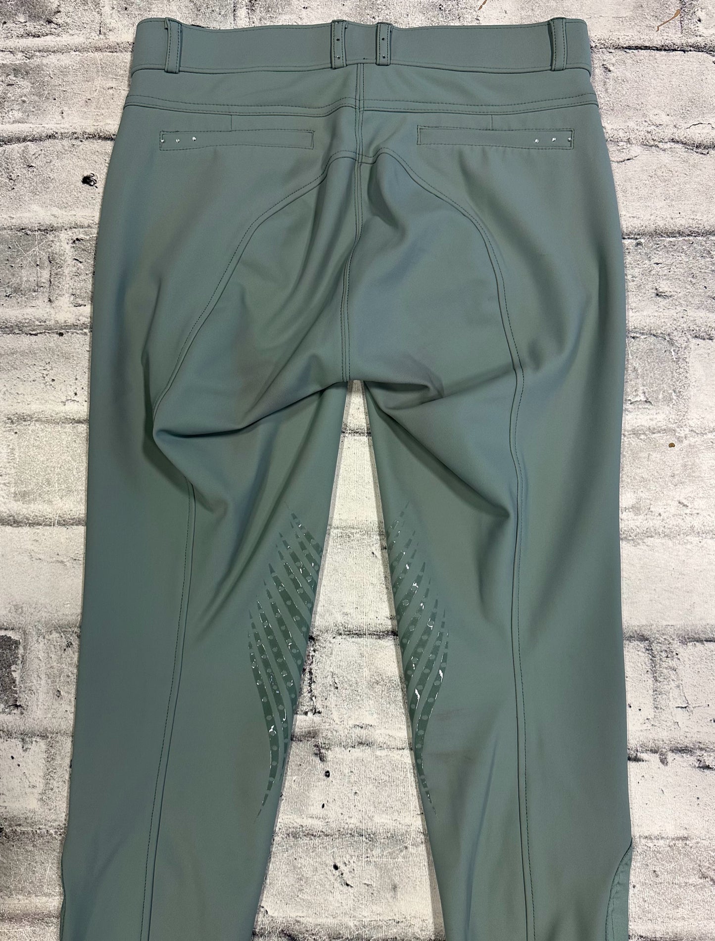 Elation Diamond FS Grip Breeches Seafoam 30