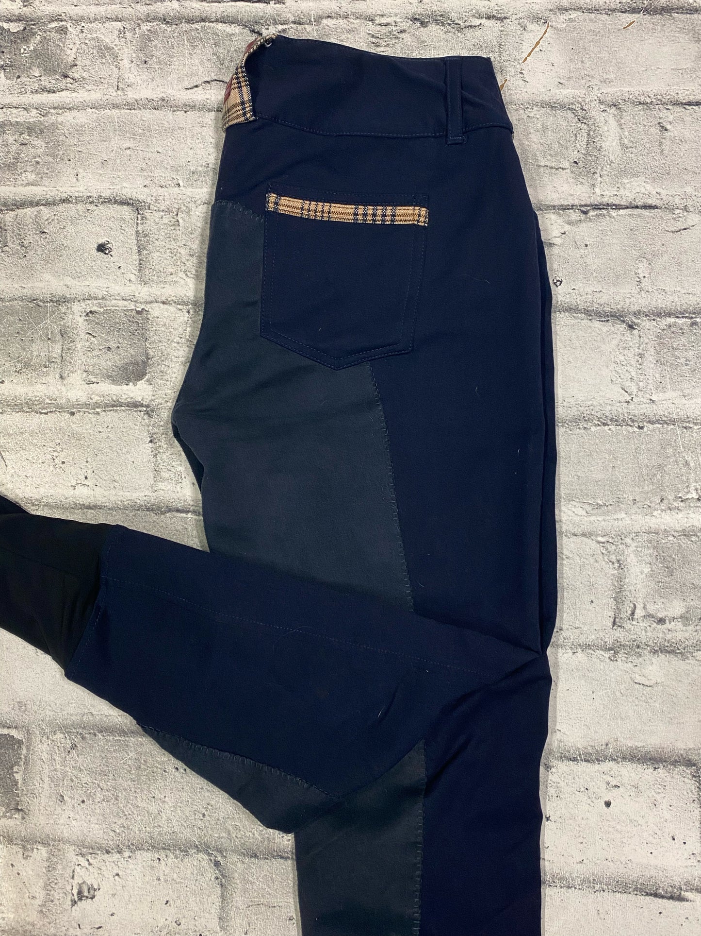 Baker 5/A FS Breeches Navy/Plaid 28