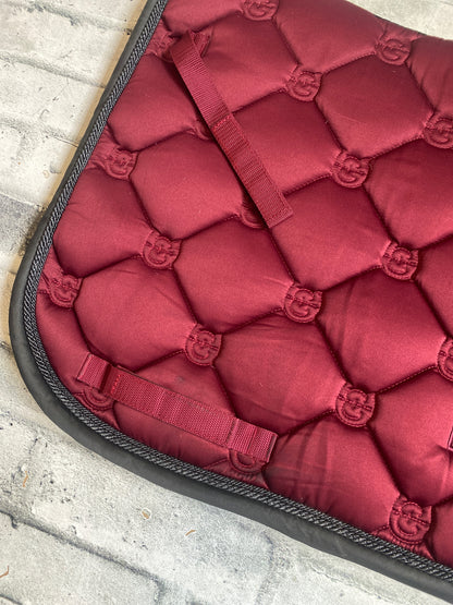 Equestrian Stockholm Dressage Pad Red Full