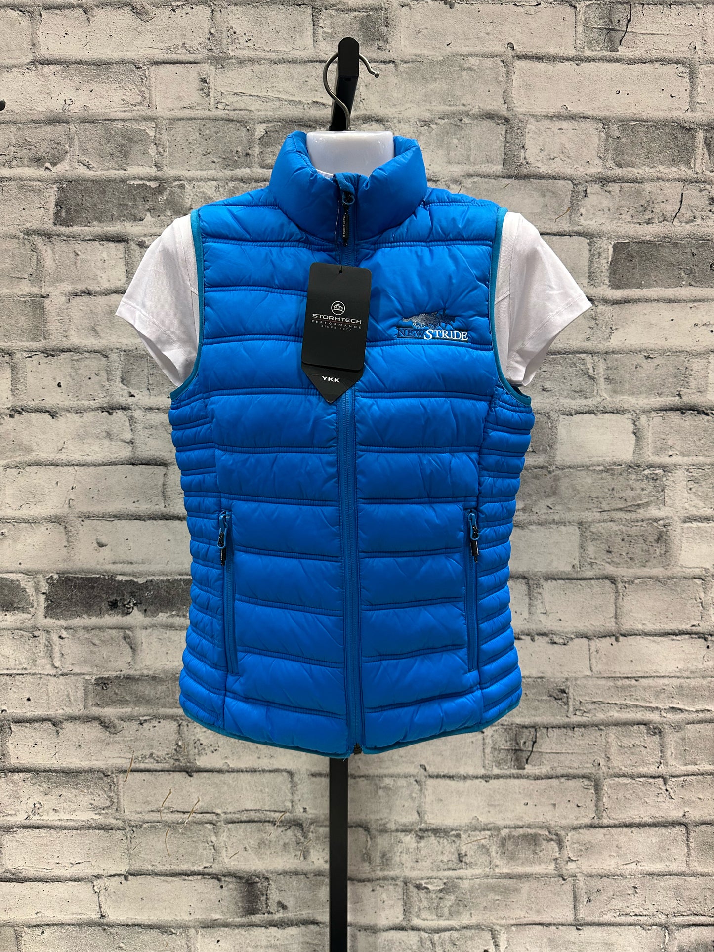 "New Stride" Puffy Vest Blue S/M NEW