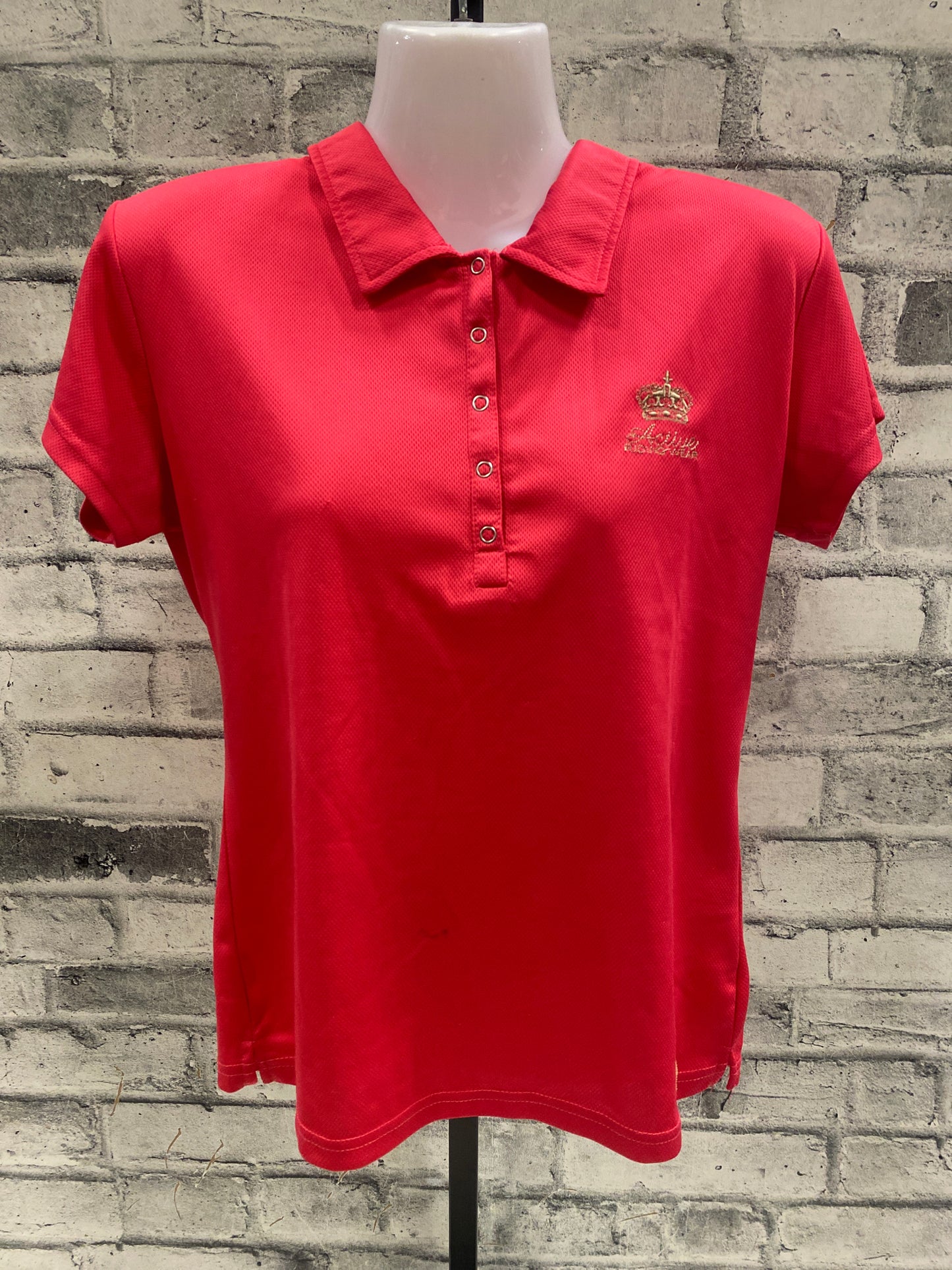 Active Riding Wear Polo Shirt Pink M