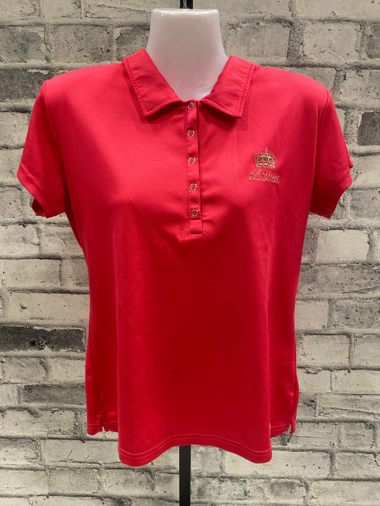 Active Riding Wear Polo Shirt Pink M