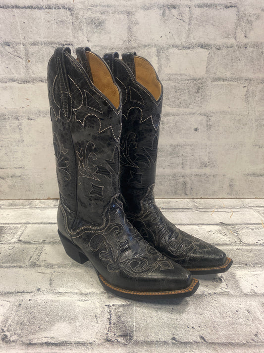 J.B. Dillon JBW2200 Distressed Cowboy Boots 6.5B