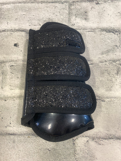 Horze Black Gliter Brushing Boots Cob