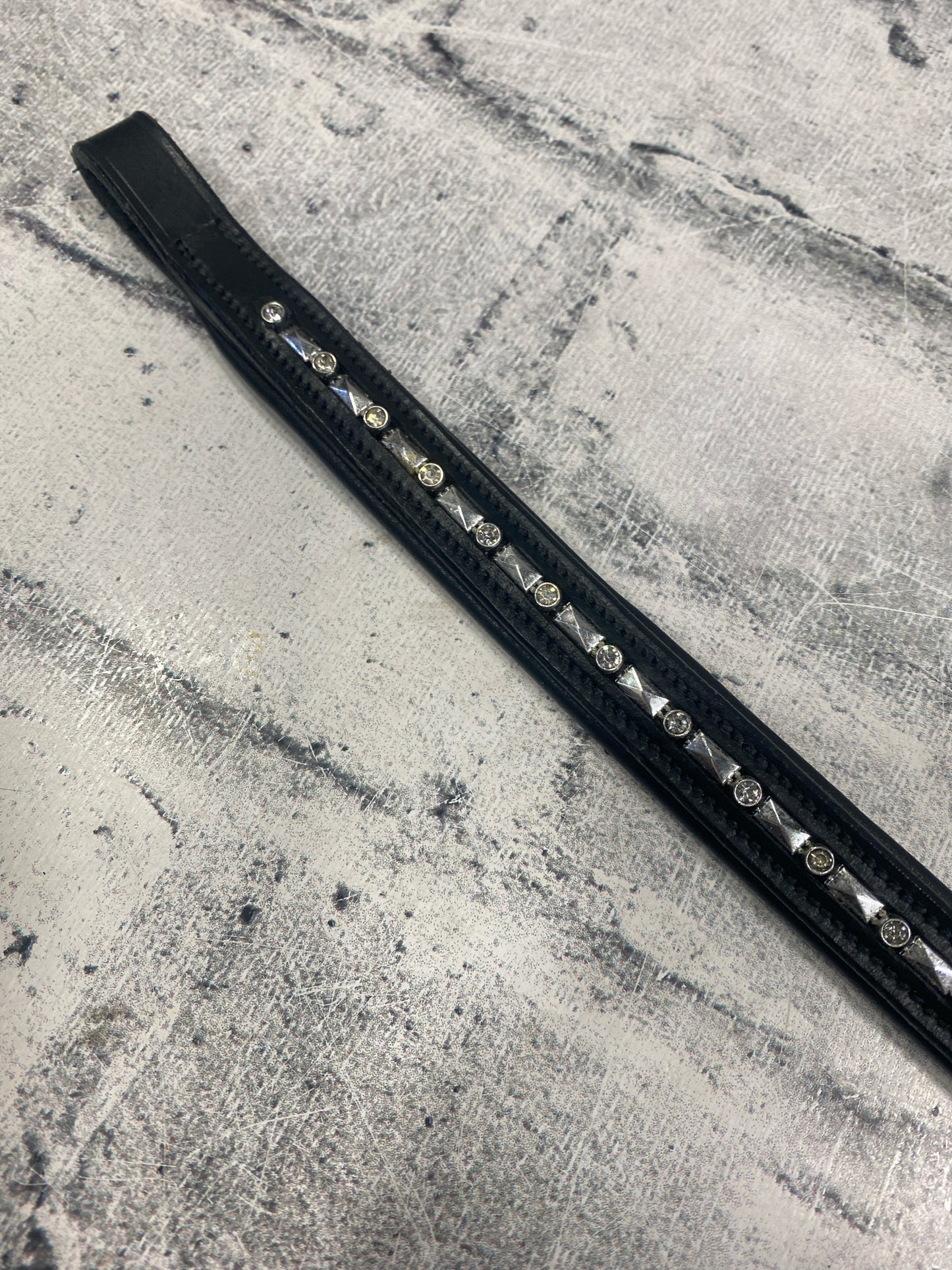 16" Browband Black w/ Bling