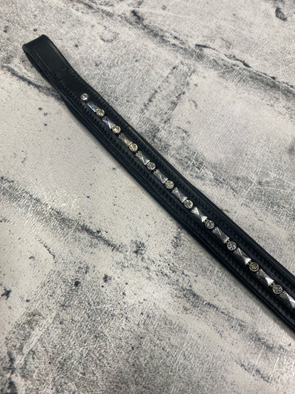 16" Browband Black w/ Bling