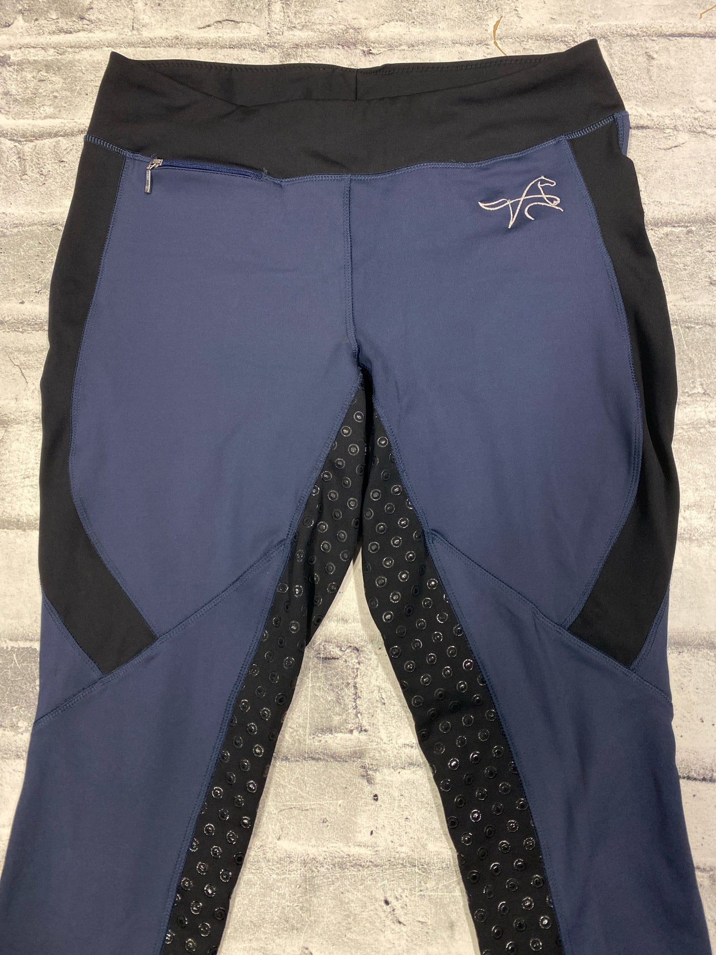 BR FS Silicone Riding Tights Navy 34