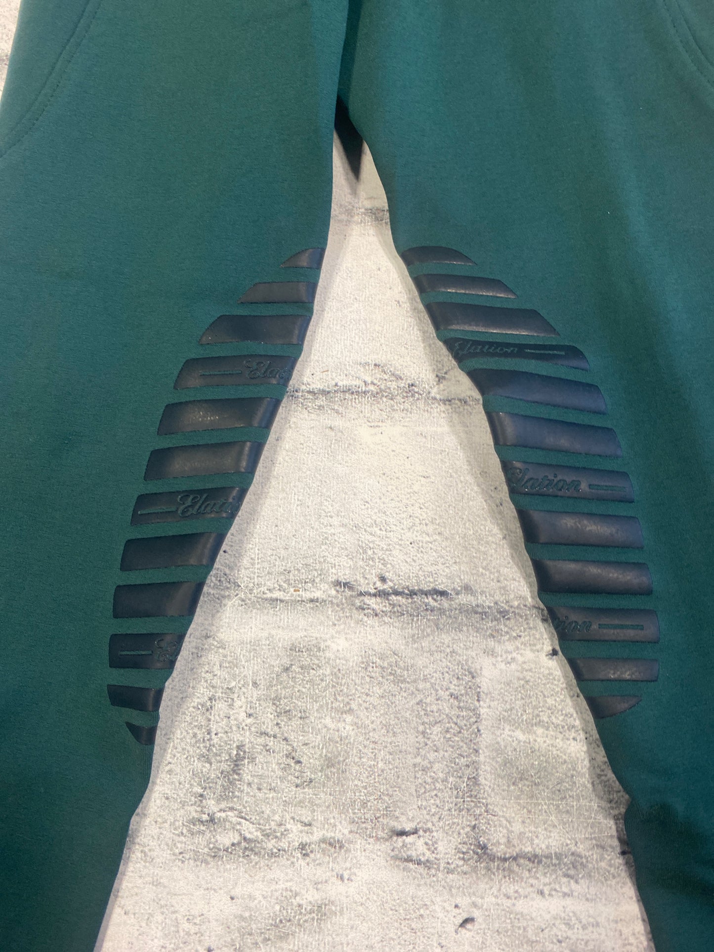 Elation Red Label KP Pull On Breeches Green Childrens M