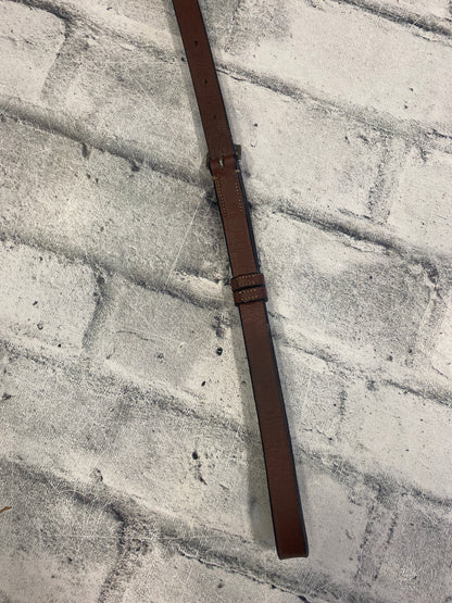 Raised Fancy Stitch Standing Martingale Brown XFull