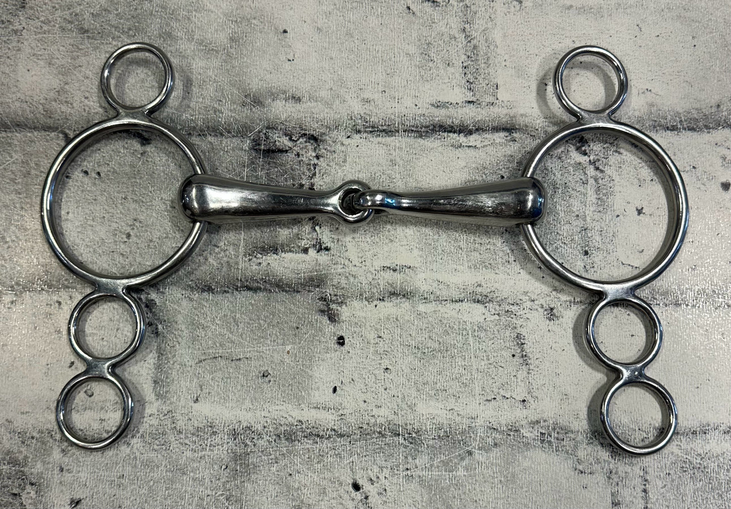 5.5" 3 Ring Elevator Snaffle Bit
