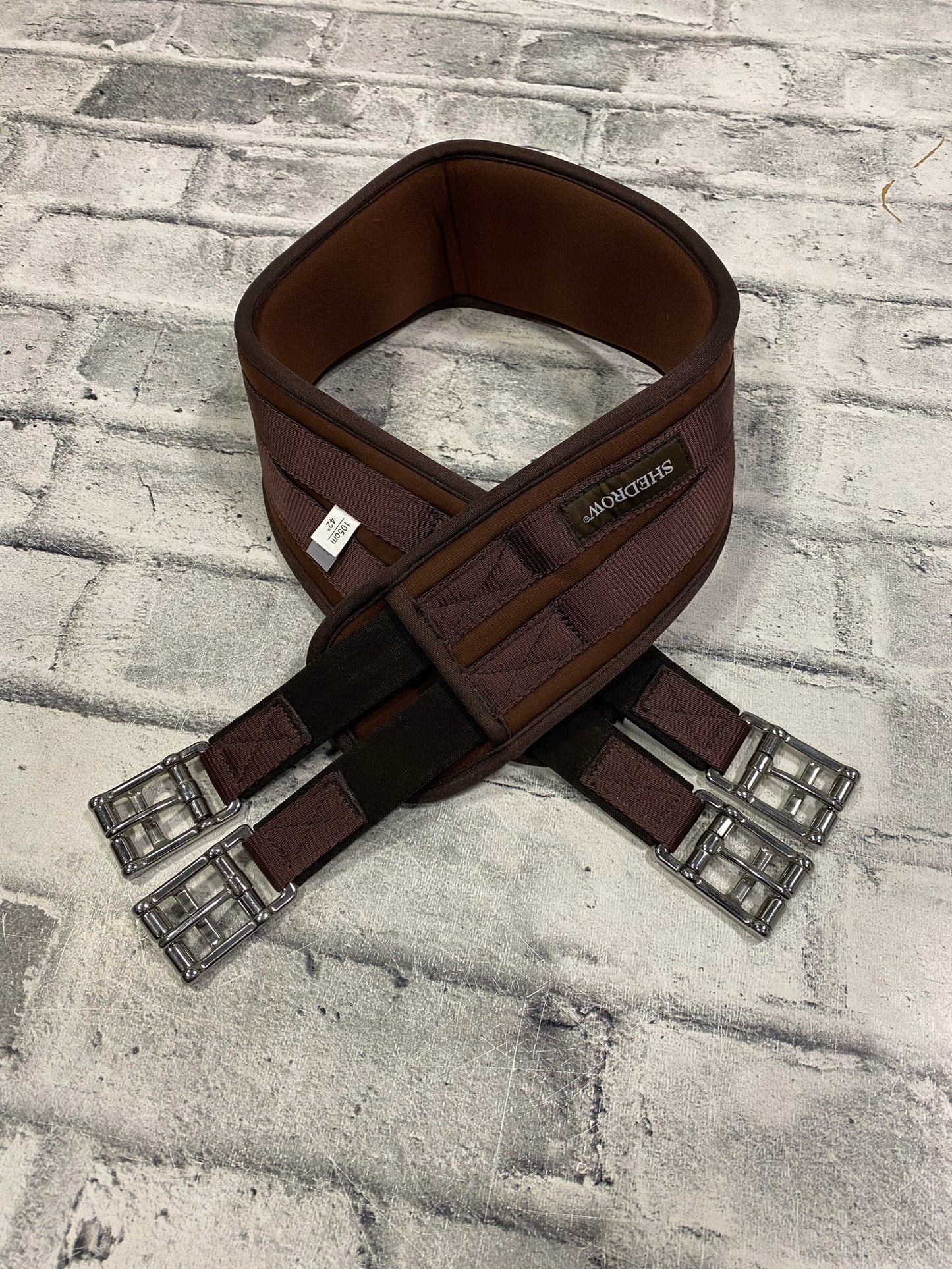 42" Shedrow Memory Foam Girth Brown