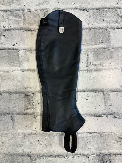Tucci Leather Half Chaps - C 13" H 16.5"