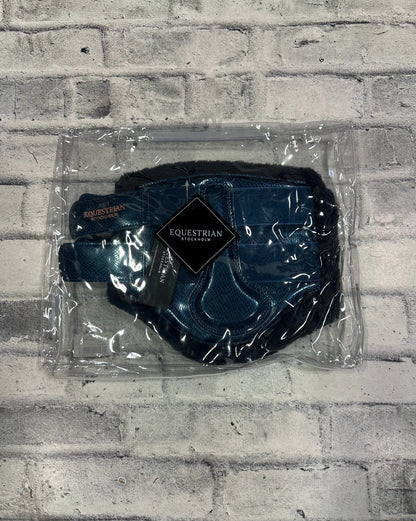 Equestrian Stockholm Brushing Boots Monoco Blue M NEW