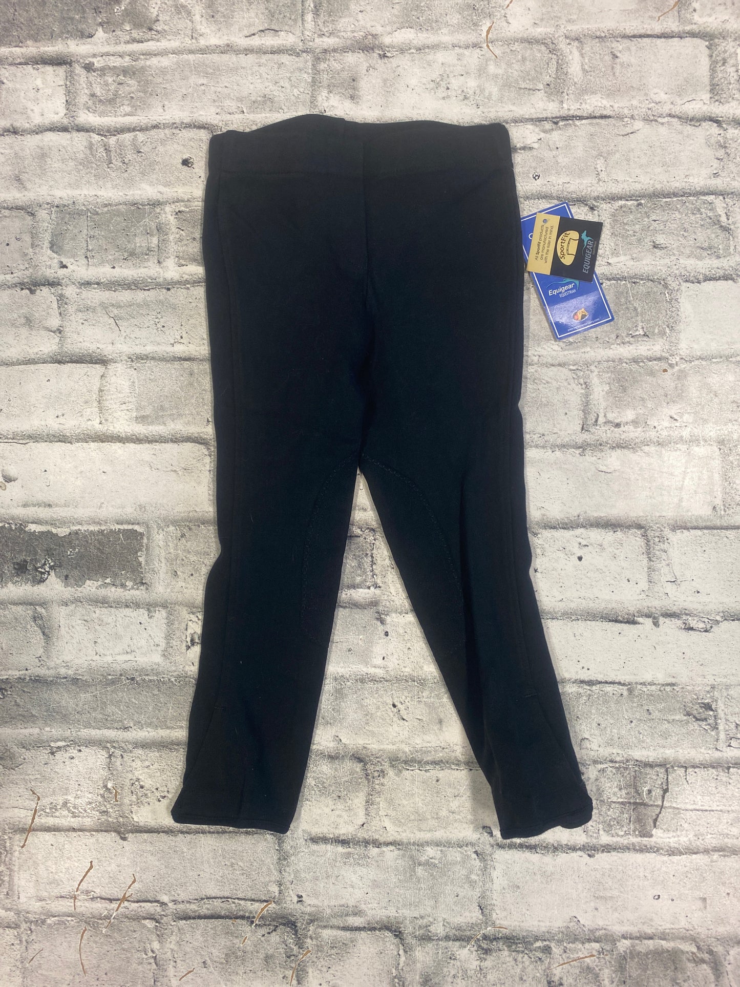 Equigear KP Pull On Breeches Black Childrens 8 NEW