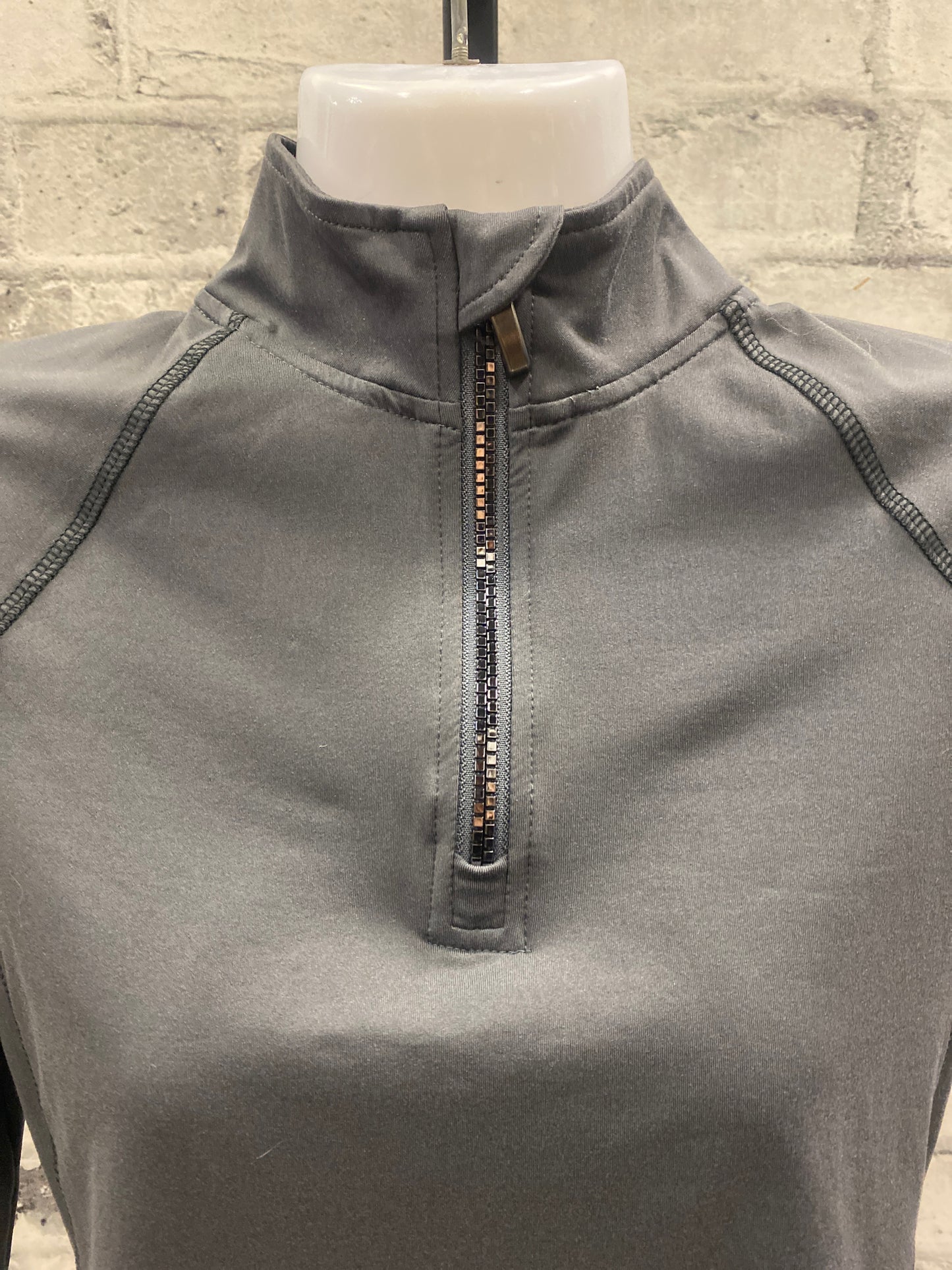 Tempo 1/4 Zip LS Shirt Grey XS