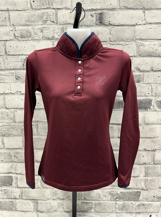 Harcour LS Thermal Shirt Burgundy XS