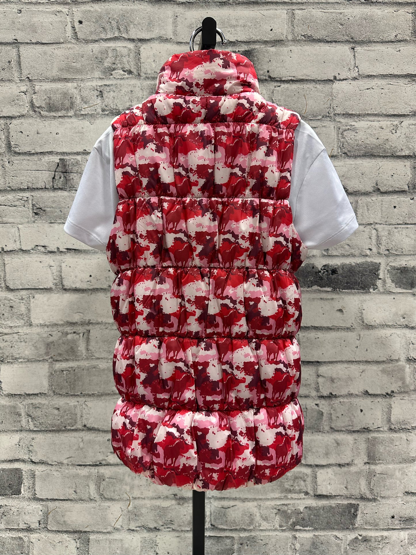 Horsewear Puffy Vest Horse Pattern Childrens 11-12