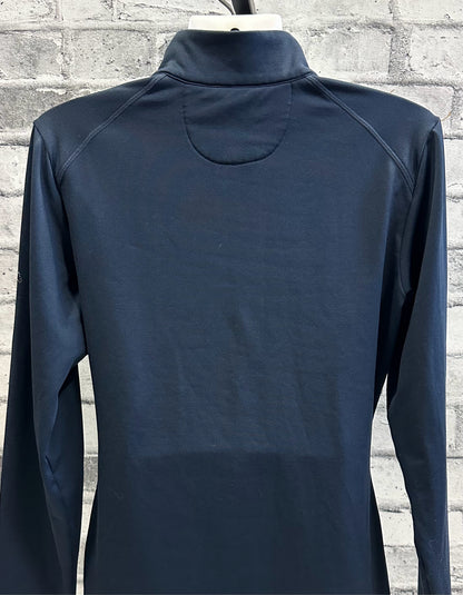 TemtEQ 1/4 Zip LS Shirt Navy M