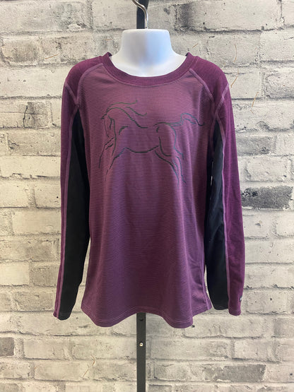 Kerrits LS Shirt Purple Striple Childrens M