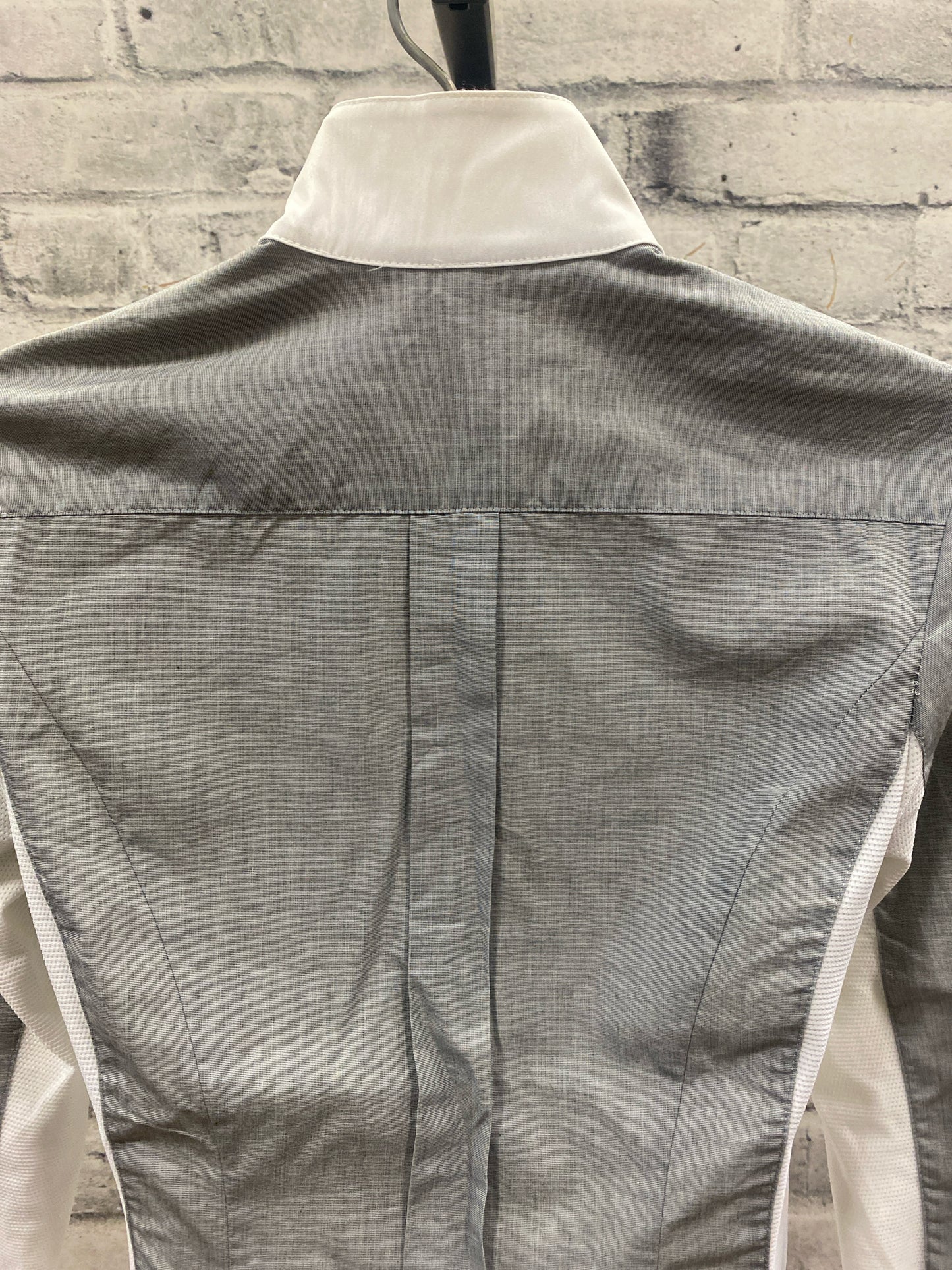Asmar LS Show Shirt Grey & White XXS