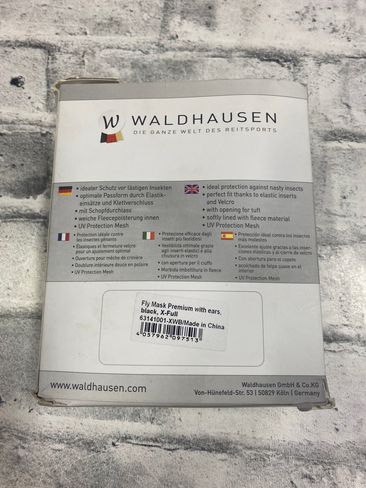 Waldhausen Fly Mask Black XFull