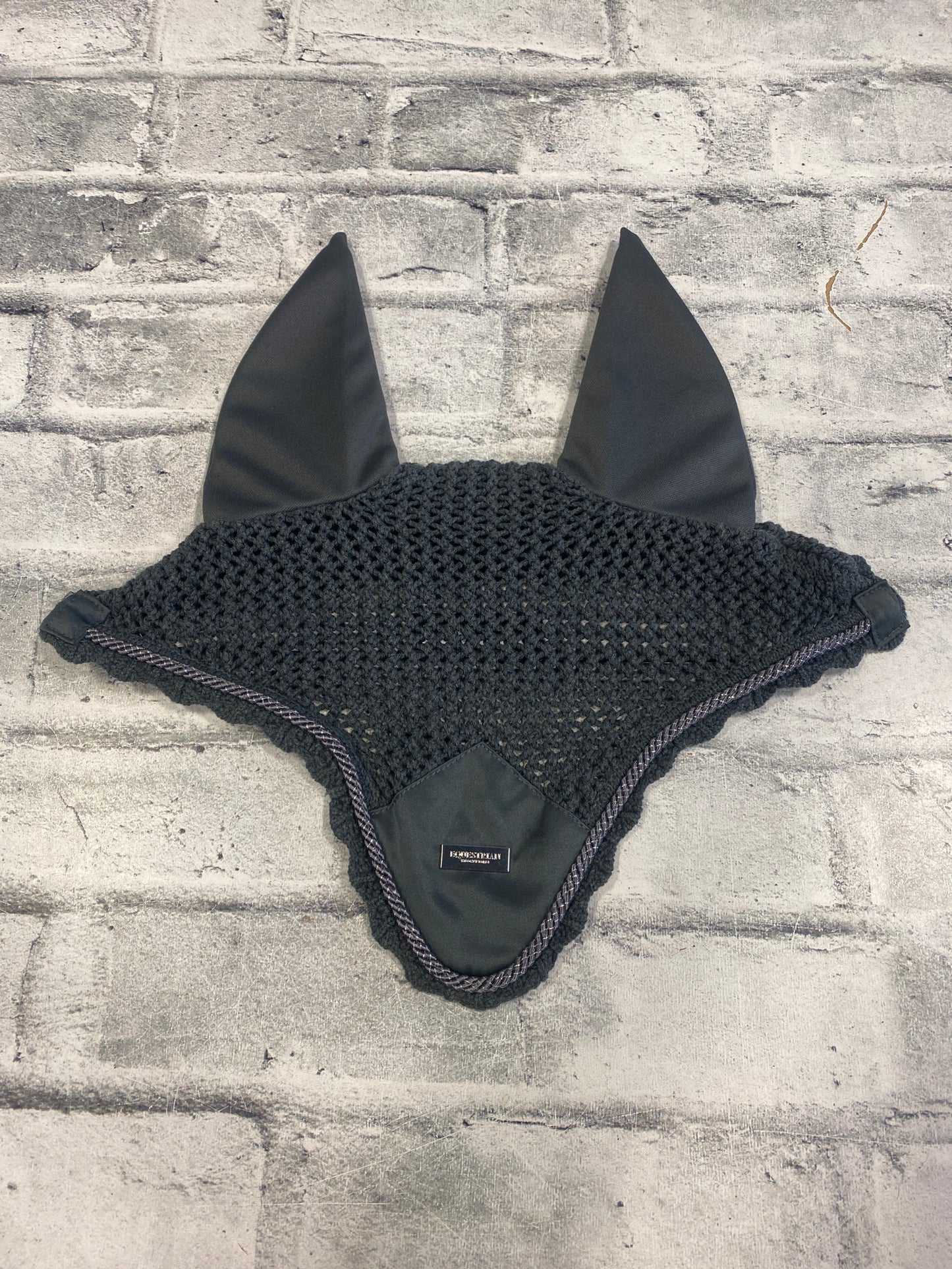 Equestrian Stockholm Fly Bonnet Grey F