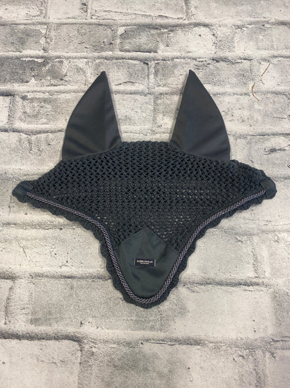 Equestrian Stockholm Fly Bonnet Grey F