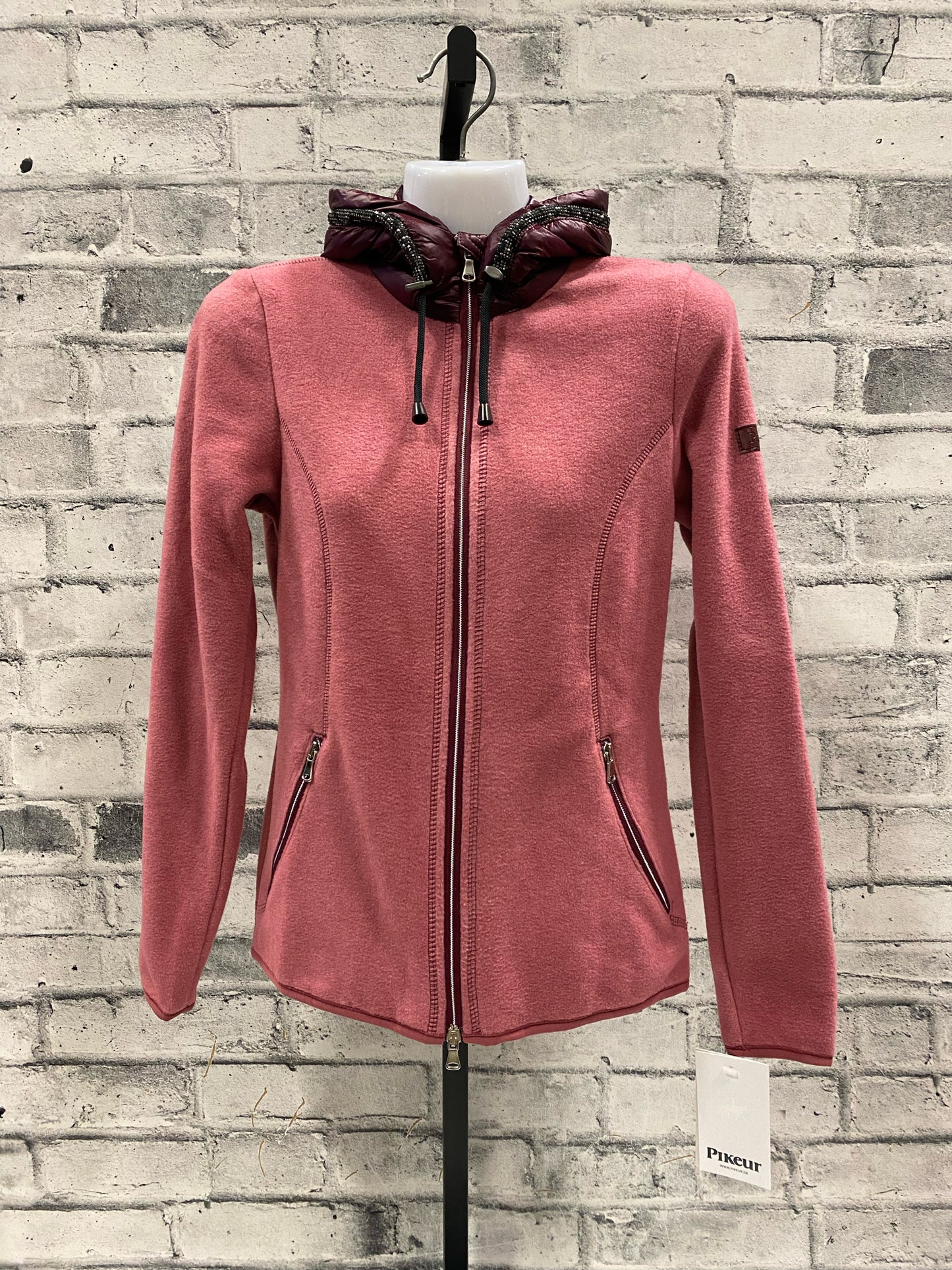 Pikeur Fleece Zip Up Jacket Rose XS (EU 34) NEW