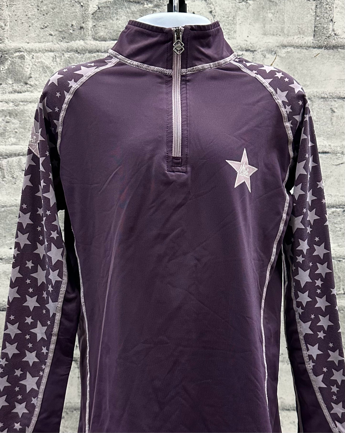 Le Mieux LS Shirt Purple Star Childrens 9-10