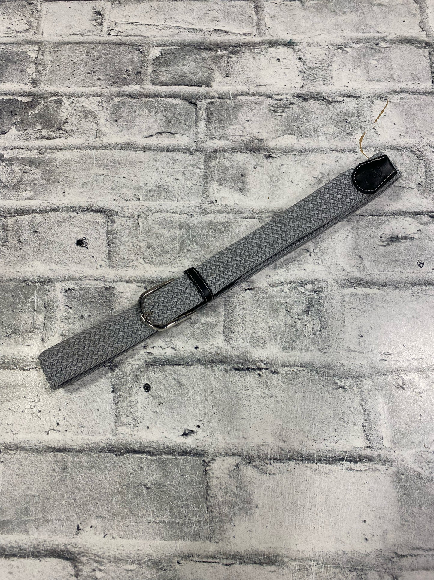 Ovation Braided Elastic Belt Grey 40