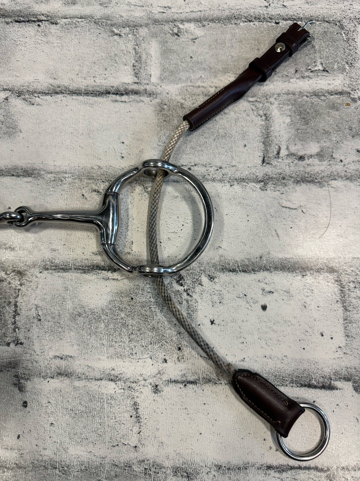 5" Metalab Eggbutt Gag Bit w/ Cheek Pieces