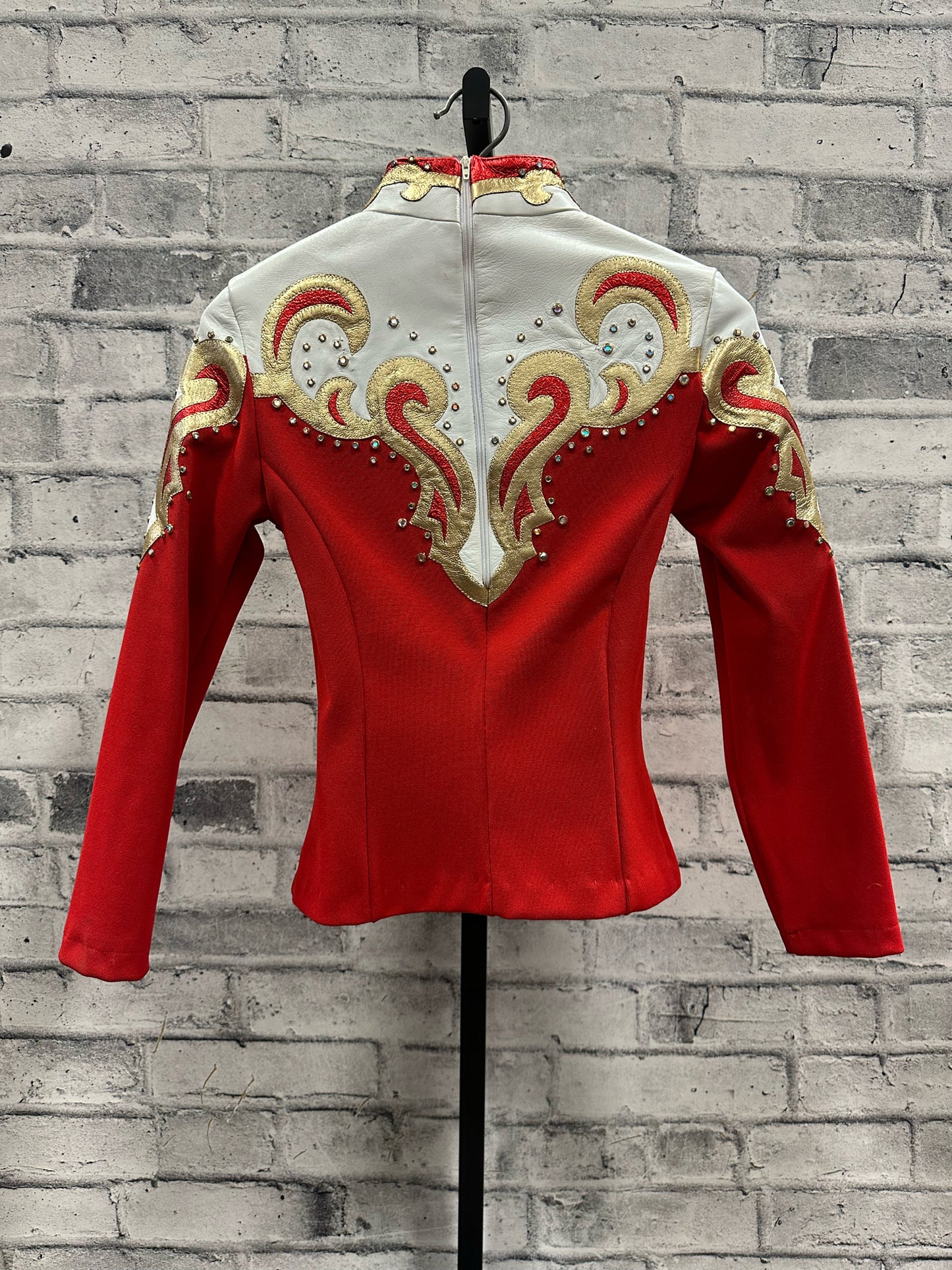Strawberry Cactus Showmanship Jacket + Pants Red/White S