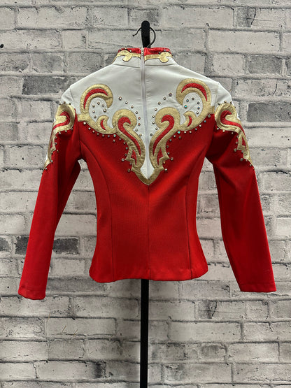 Strawberry Cactus Showmanship Jacket + Pants Red/White S