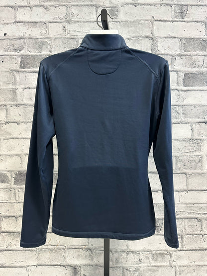 TemtEQ 1/4 Zip LS Shirt Navy M