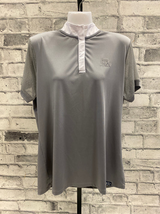 BR SS Show Shirt Grey/Sparkle XL NEW
