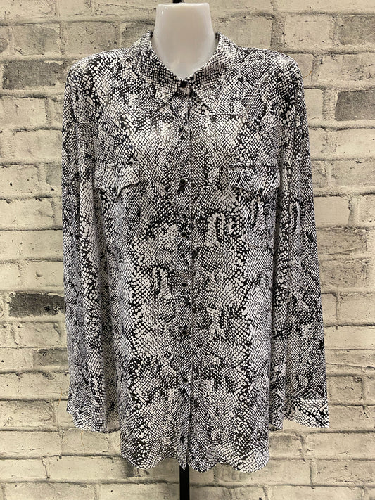 Roper Snakeskin Pearl Snap Shirt 2XL