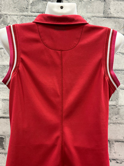 Anky Sleeveless Polo Shirt Red/Pink M (US 8)