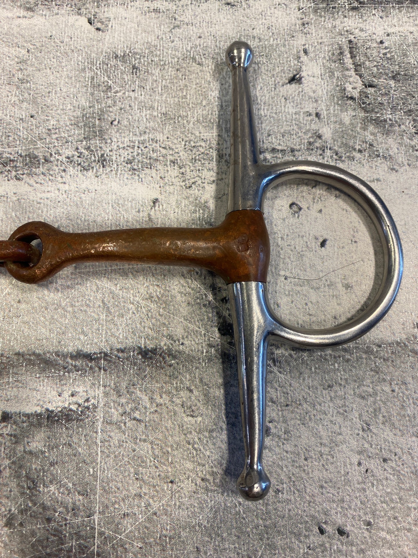 5.25" Copper Mouth Full Cheek Snaffle Bit
