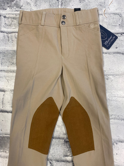 Elation Platinum Chelsea KP Breeches Tan Childrens 12 NEW