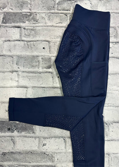 Elation Red Label FS Pull On Breeches Blue M