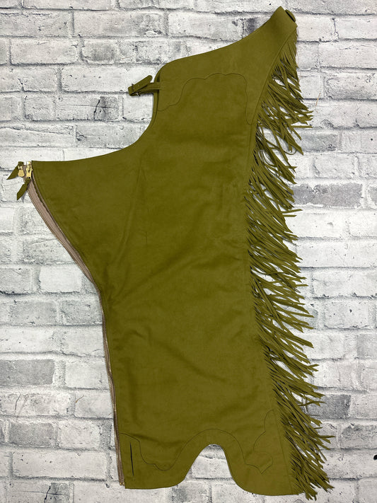 Lynn Saunders Custom Suede Chaps Green