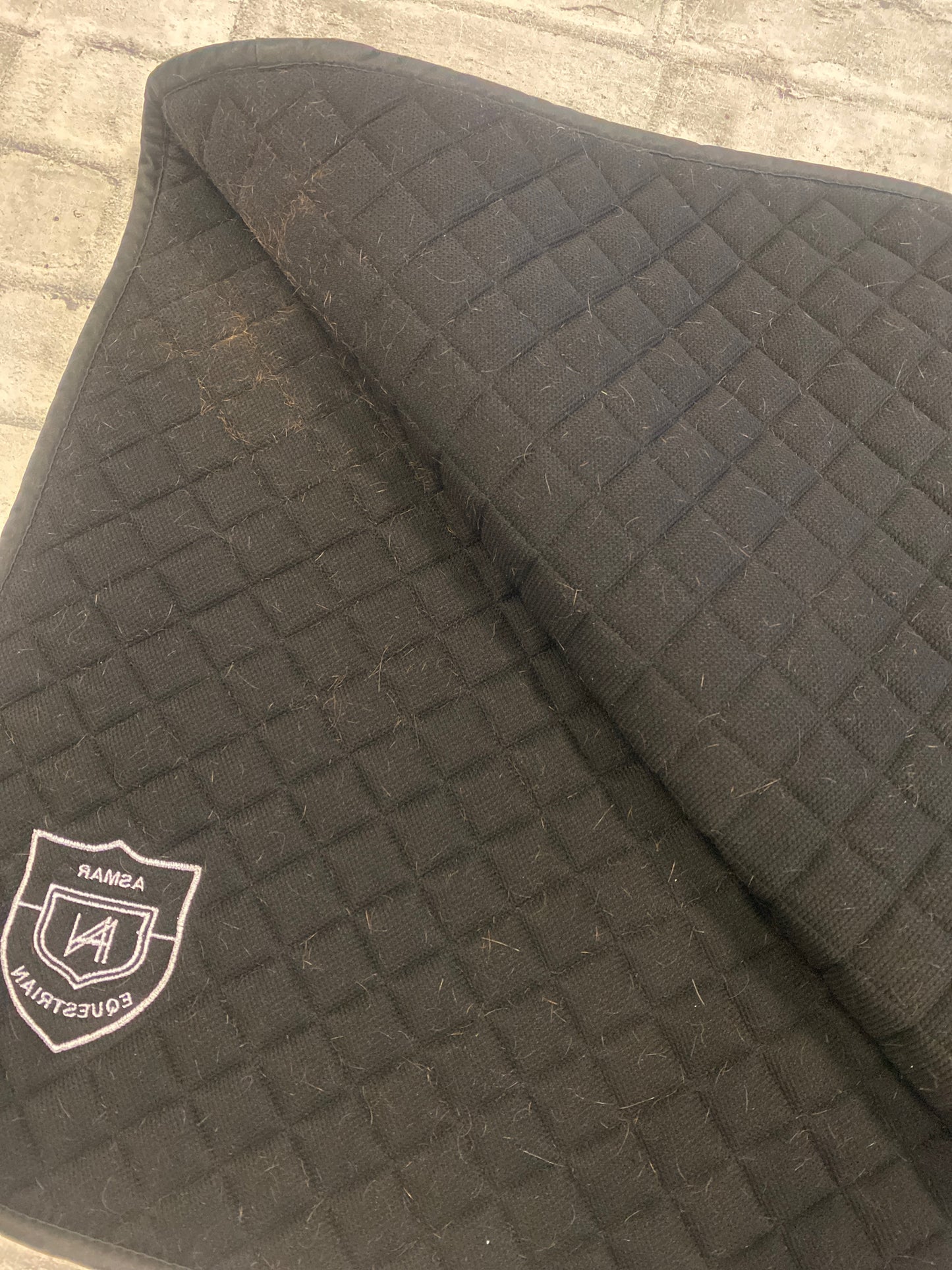 Asmar Dressage Saddle Pad Black/White F